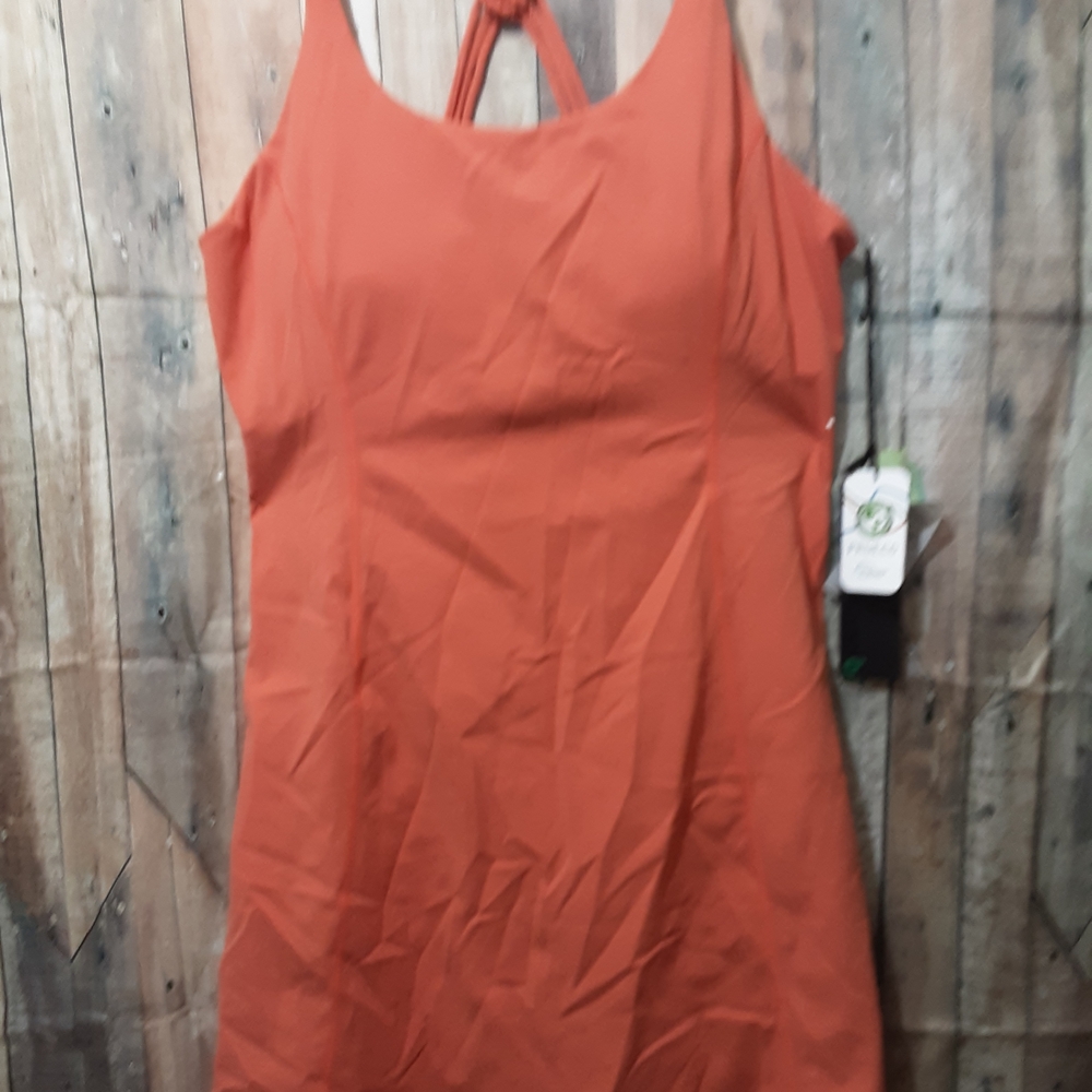 Mono B Orange Mini Dress